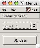 WidgetViewer-menus