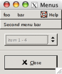 WidgetViewer-menus