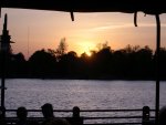 sunset on the river