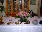 the buffet table