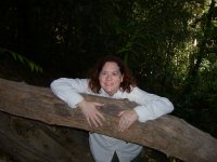 Cynthia is totally a tree-hugger