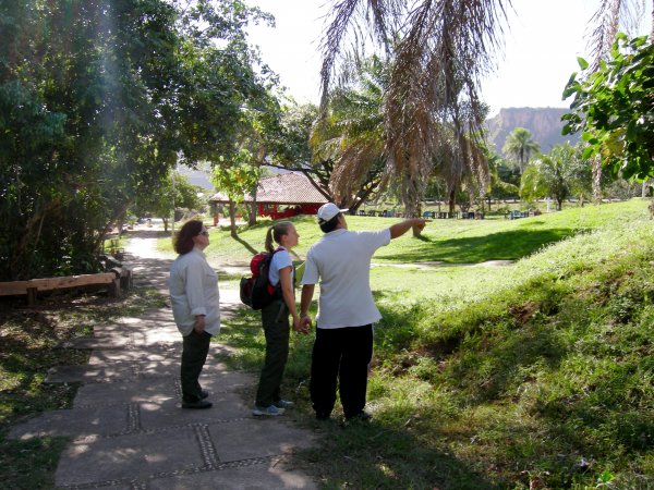 our guide pointing out more interesting foliage
