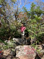 Matthew posing as an explorer