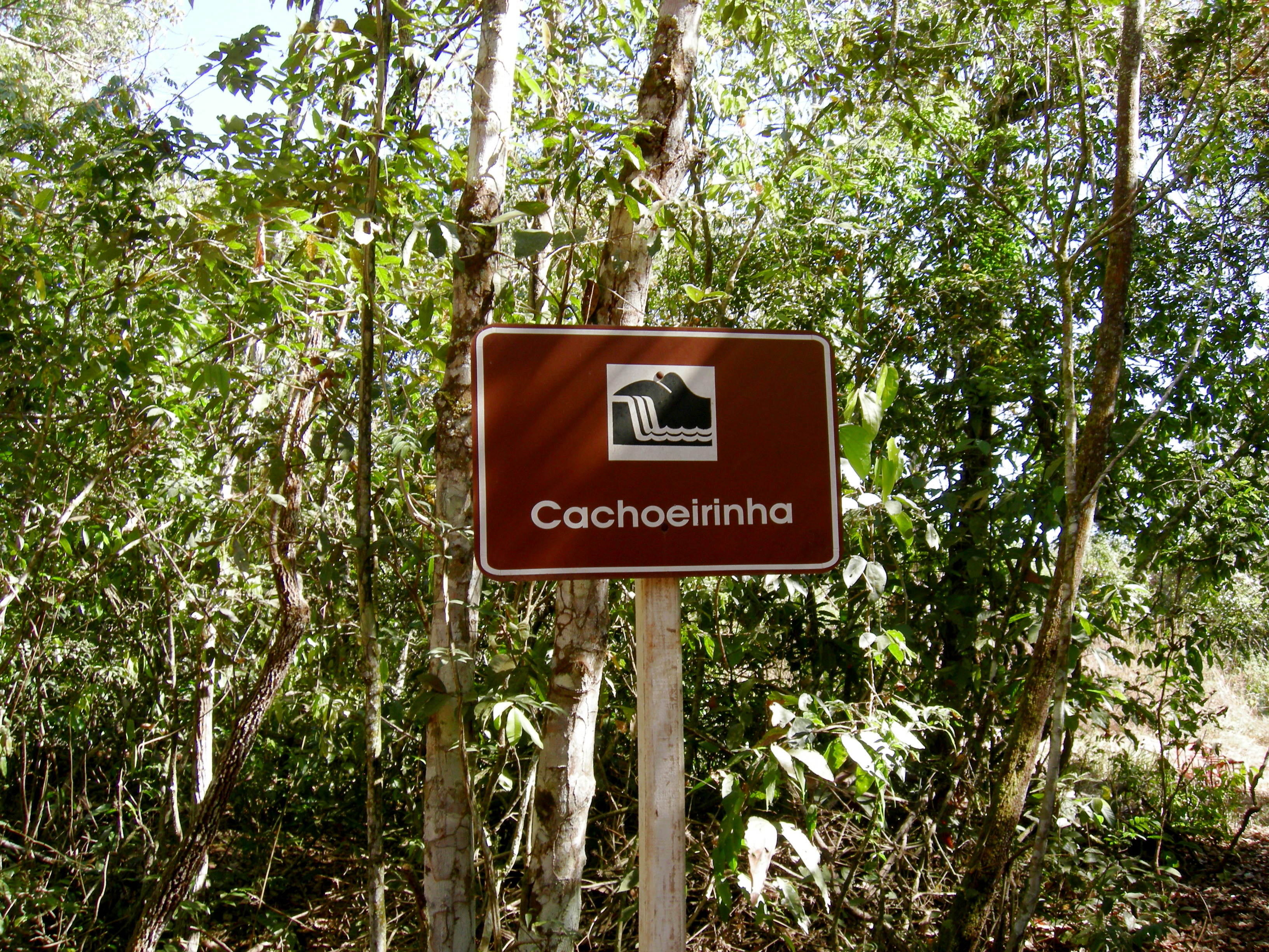 we arrived at the cachoeirinha (small waterfall)