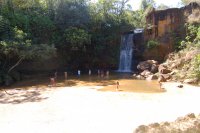 there was a pretty good crowd at the swimming hole