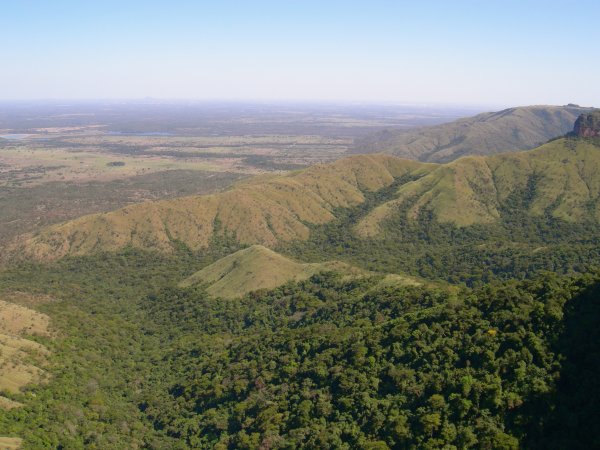 looking over the plains and mountains