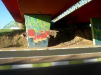 cashew tree painting in an overpass