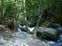 the river, flowing