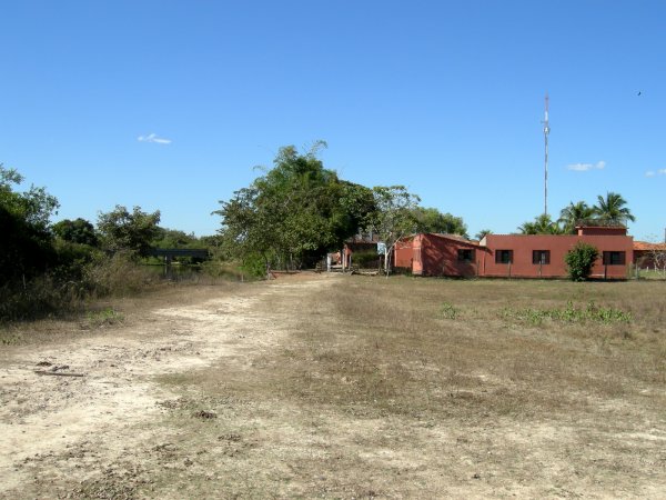 heading to the nature trails, looking back towards the hotel