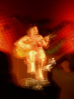 Tetê Espíndola, a famous Mato Grosso performer at the dinner
