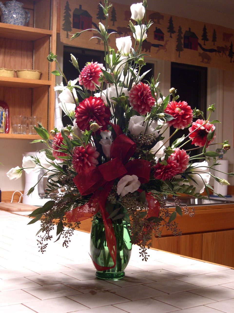 red and white