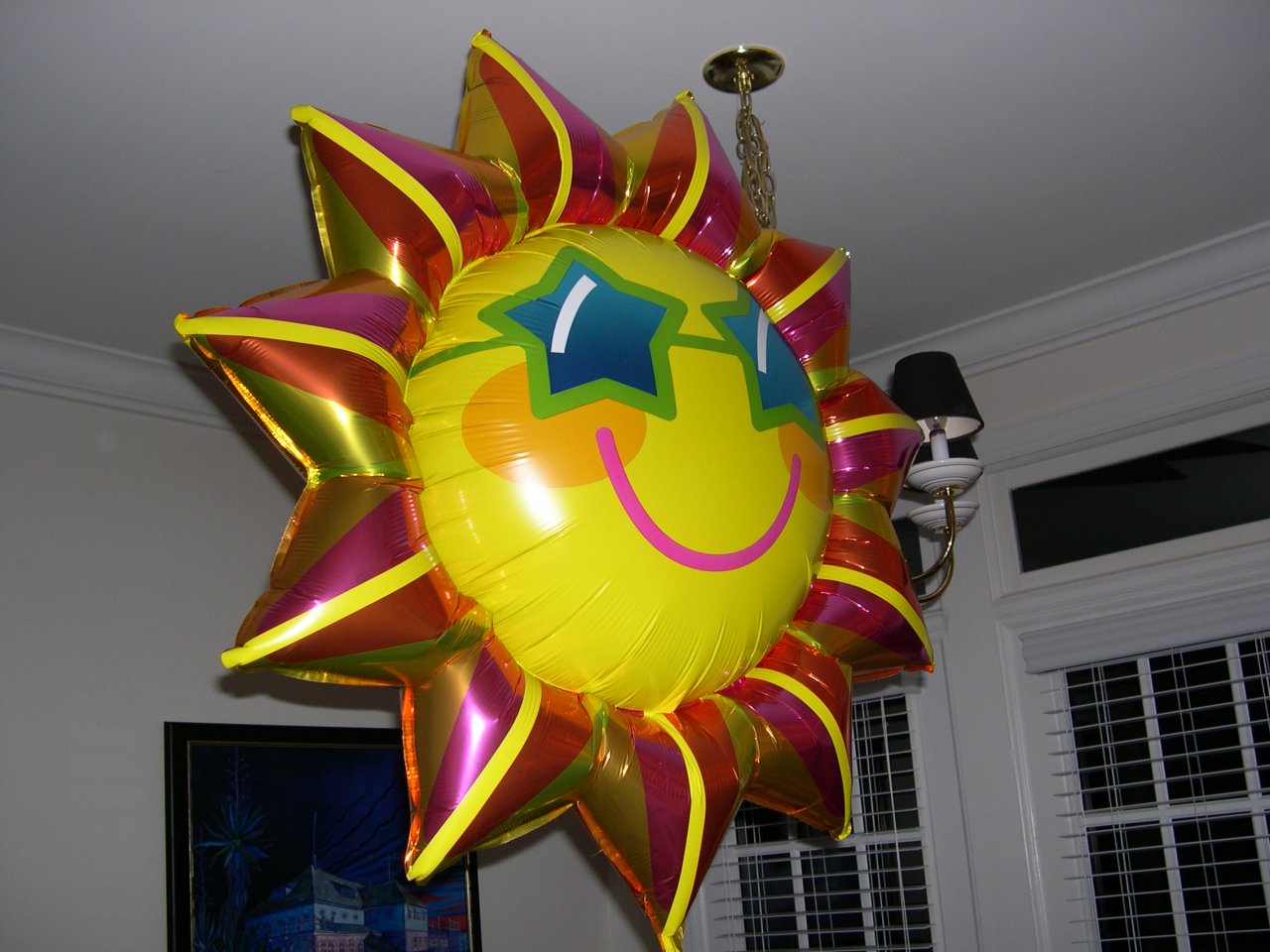 happy balloon!  actually, it's the sun, I'm surprised Cam didn't destroy it