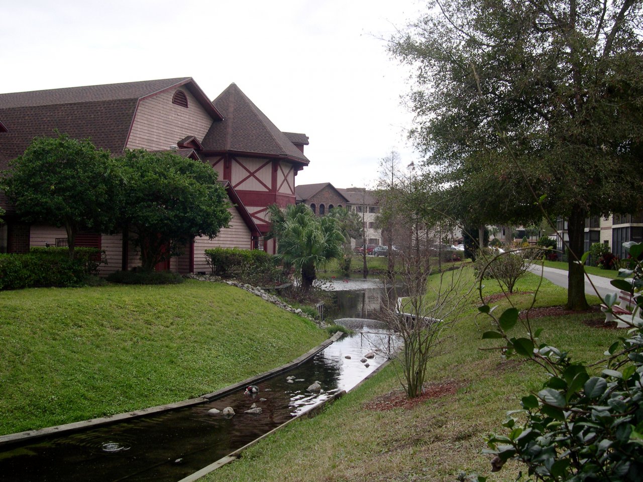 a pretty river and pond