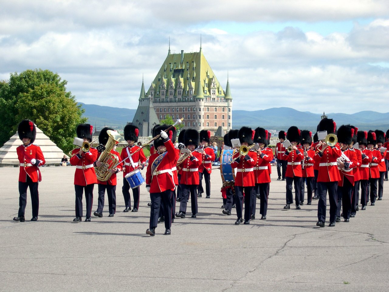 The Citadel - Cool shot of the band with the Chateau in the background.