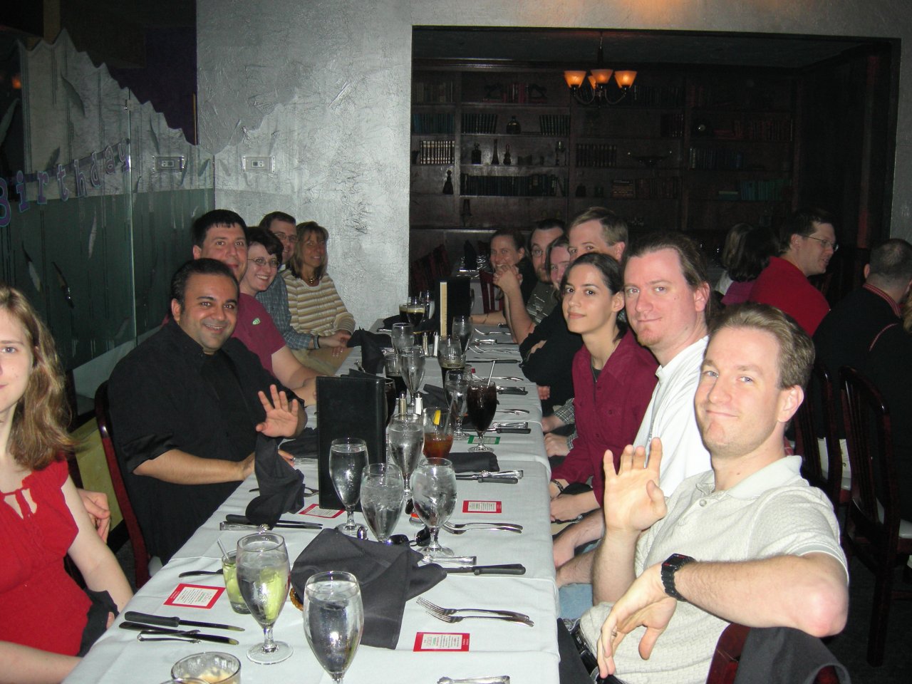 Charlotte, Nitin, Tarus, Sarah, Larry, Heather, Ashton, Matt, Kaycee, Louie, Holly, Cam, and Tim