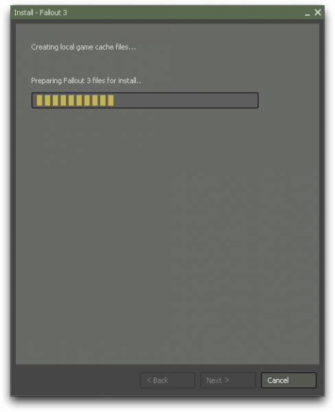Fallout 3 installing: woot!