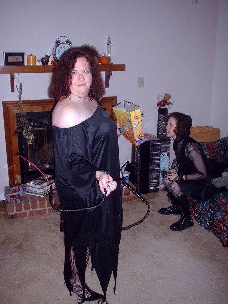 Cynthia (and Courtney) at Halloween