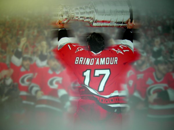 A Brind'amour poster in back...