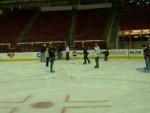 Ben skating around the ice