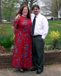 Cynthia and I in our Sunday Best