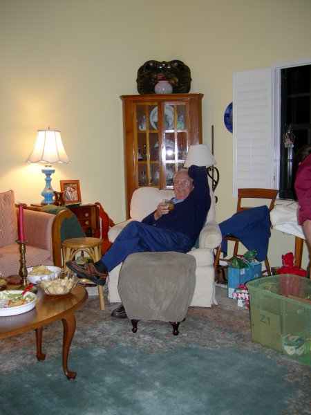 Grandpa relaxing in his chair