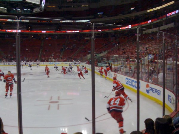 Devils at Hurricanes: warm-ups