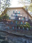 Yard Art by Bill Spooner: Power Insulator Christmas Tree (It lights up!)