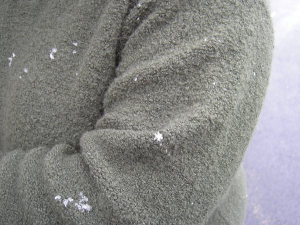 Big fluffy flakes.