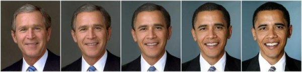 George Bush to Obama Morph