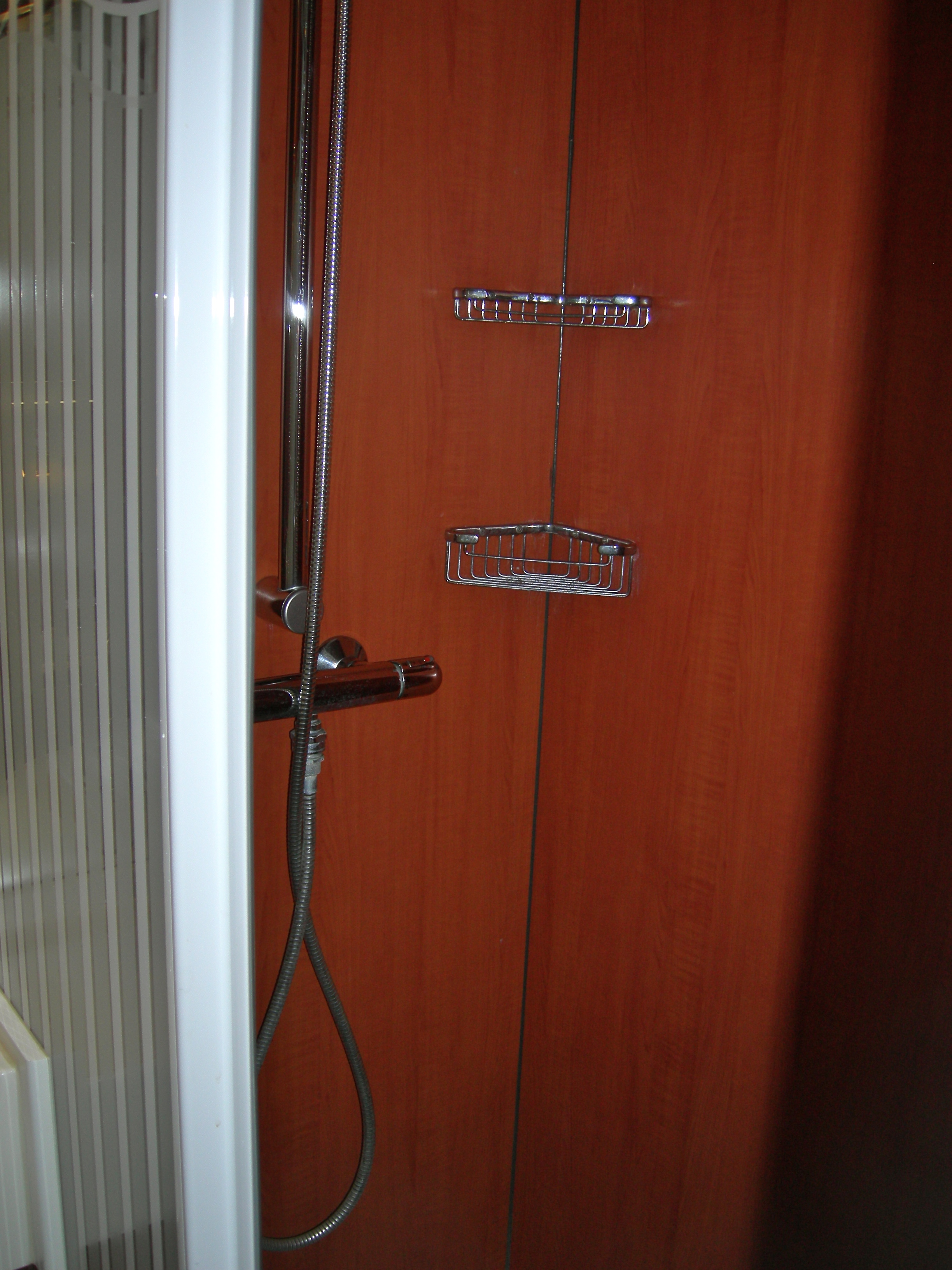 The bathroom shower