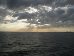 Sunset leaving Miami