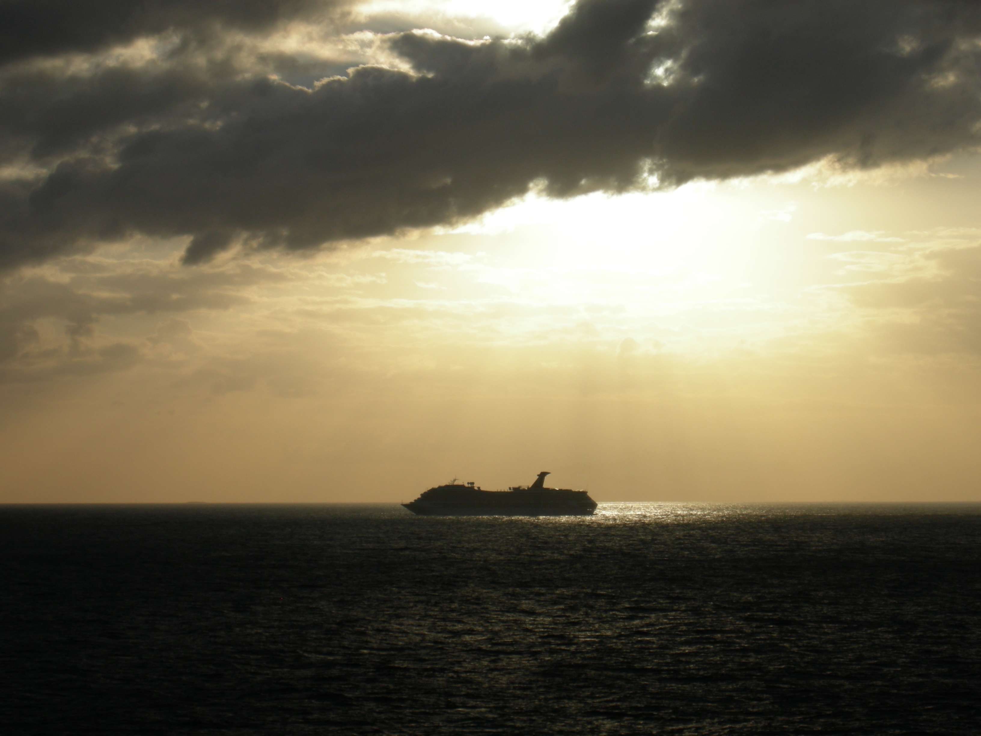 Sunset leaving Miami