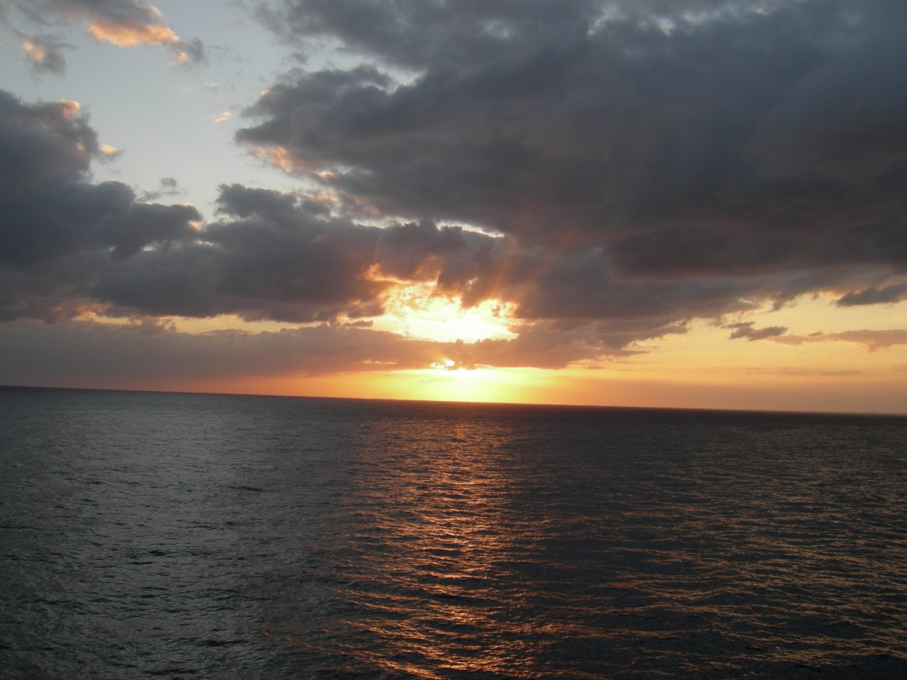 Sunset Leaving Miami