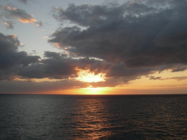 Sunset Leaving Miami