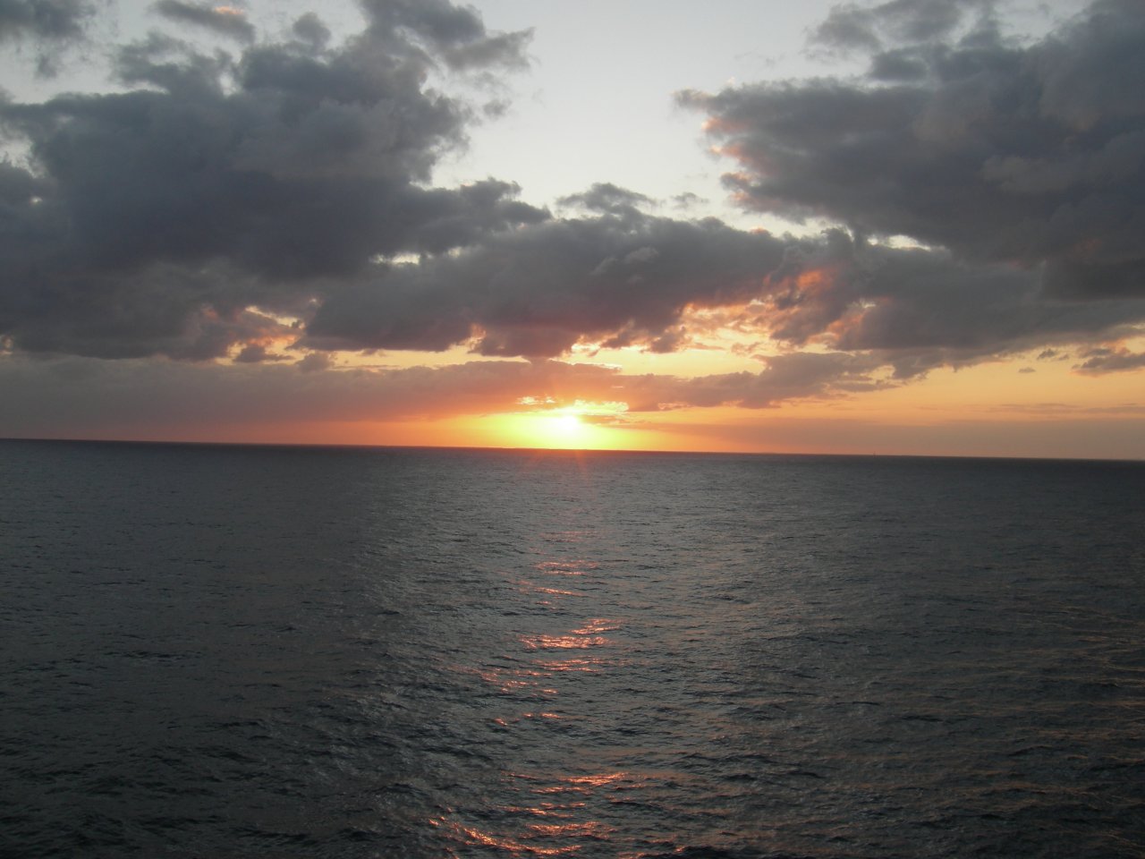 Sunset Leaving Miami