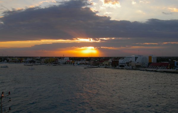 Sunrise in Cozumel