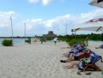 Beach volleyball.