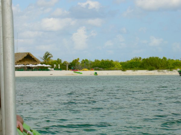 Leaving Punta Sur -- about to start our incredibly fast (and painful) ride back to the ship.