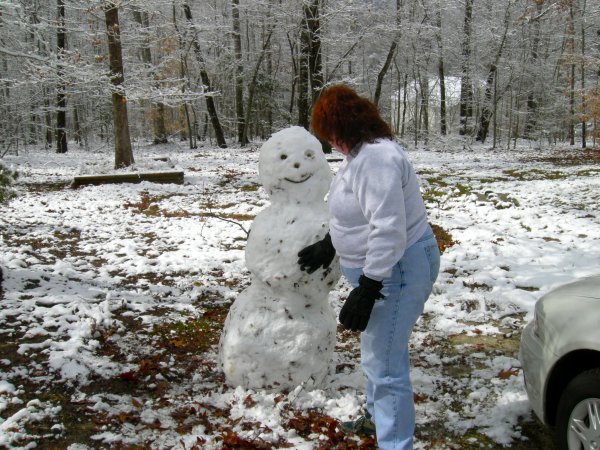 Finished Snowman