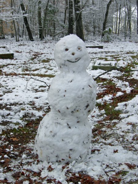Finished Snowman