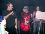 Matt, Larry (hitting the water HARD!), and Charlotte