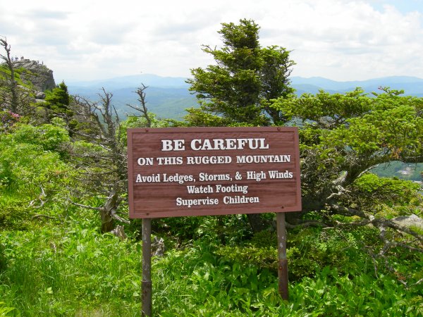 Be careful on this rugged mountain!
