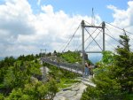 The mile-high bridge at Grandfather Mountain.