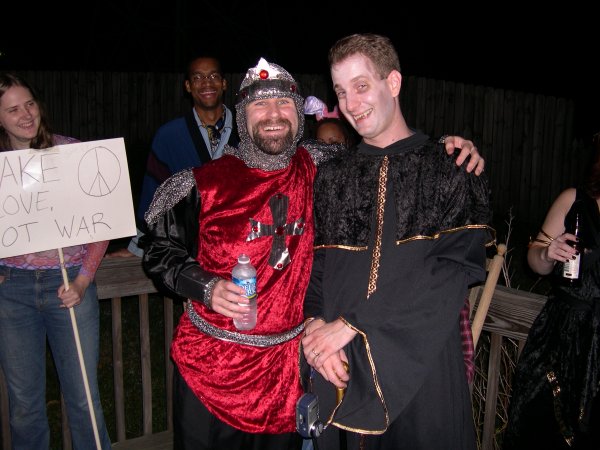 Larry and Tim, making love, not war