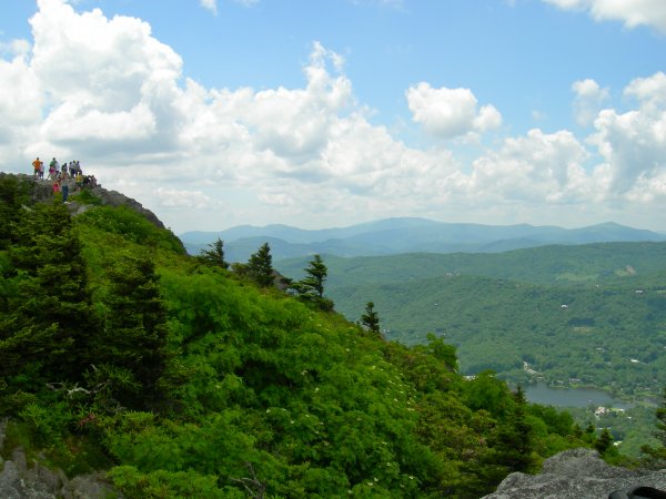 A bit of the valley and the folks at the top.