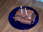 Cyn made Ghiradelli brownies.  Yum!
