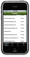 OpenNMS iPhone App: Outage List