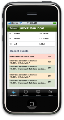 OpenNMS iPhone App: Node Detail (3)