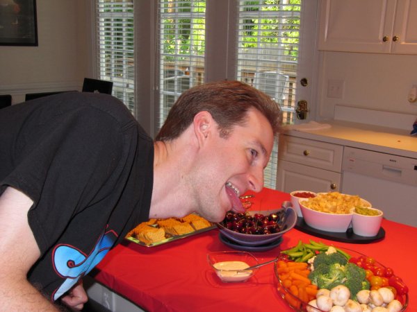 Tim, eating and/or fellating snacks