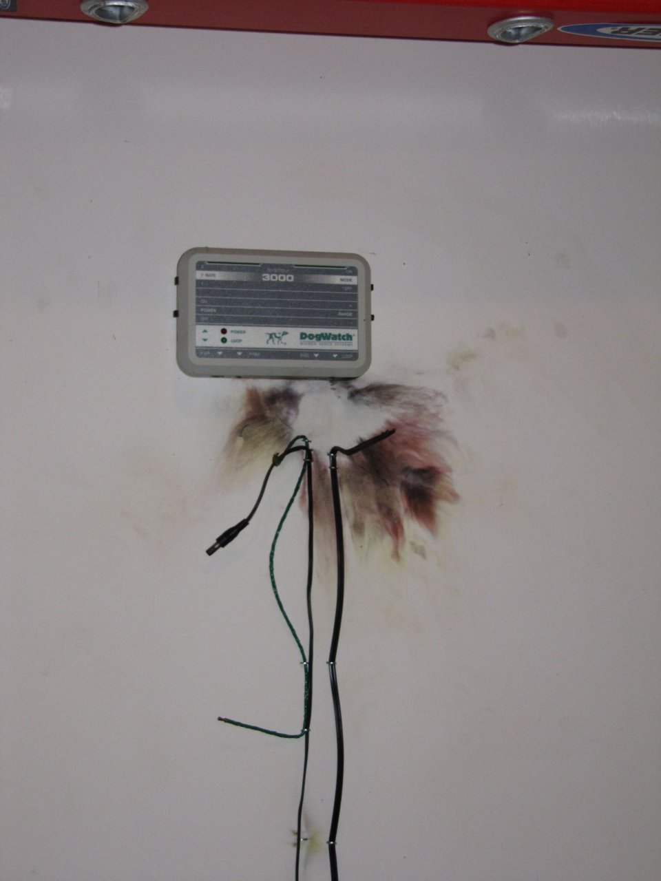 where lightning struck in their garage